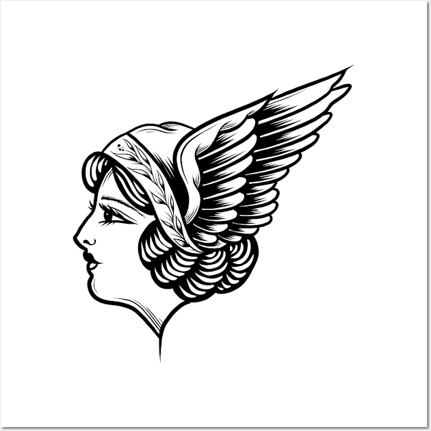 Girl wings Wall Art by Adorline